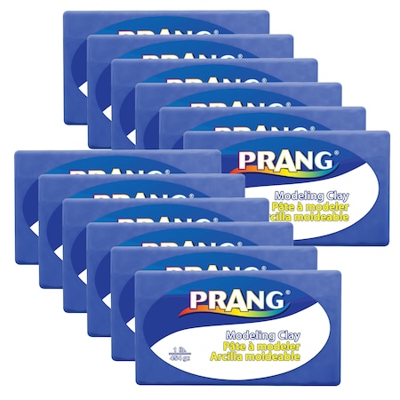 Prang Modeling Clay, 1 lb. Per Pack, Blue, 12PK X00785